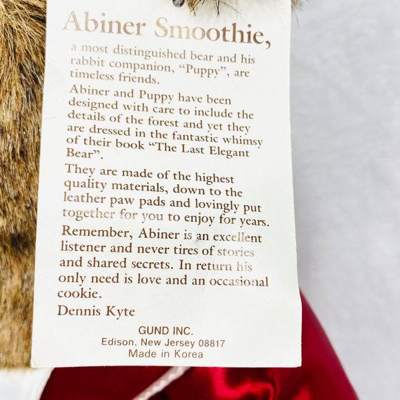 The Last Elegant Bear by Dennis Kyte for Gund (1983) - Picture 9 of 11